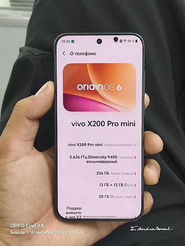 smart wath: Vivo X200 Pro mini, Б/у, 256 ГБ, цвет - Серый, 2 SIM — 6