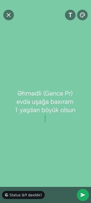 Manejlər: İstəyən elaqe saxlasın