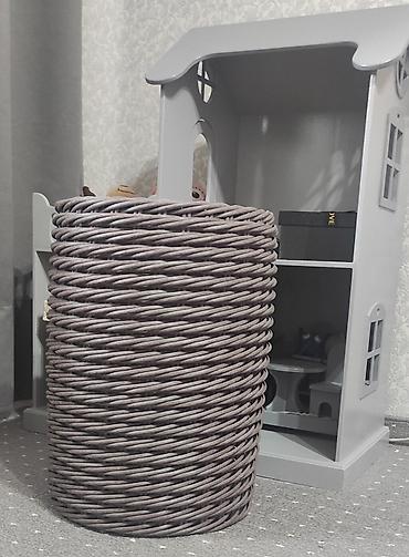 Горшки для растений: Кашпо для интерьера или экстерьера из полиротанга. Ручная работа — 6