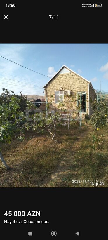 Həyət evləri və villaların satışı: Xocəsən 2 otaqlı, 80 kv. m, Kredit yoxdur, Orta təmir — 2