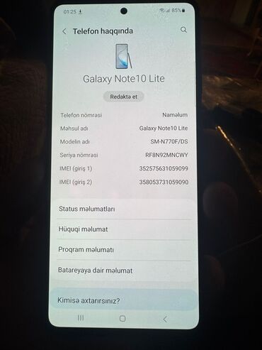 samsunq not 3: Samsung Note 10 Lite, цвет - Черный, Две SIM карты