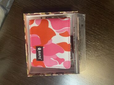 женский кошелек из нубука: Кошелек Bape розового цвета Новый