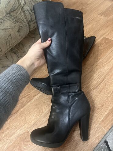 женская обувь размер 36 37: Сапоги, 37, цвет - Черный