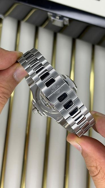idman saati: Patek Philippe üslubunda qol saatı. Paslanmayan polad korpus və — 4