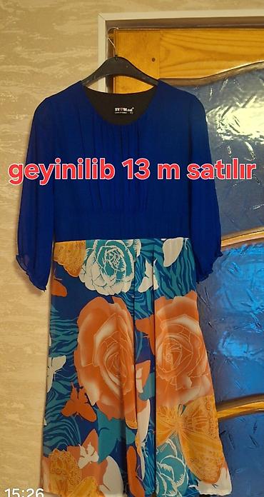 şəkli: Qadın geyimləri – müxtəlif modellər 1) Mavi-çiçəkli don - Üst hissə — 1