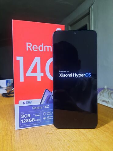 Redmi: Redmi, Redmi 14C, Новый, 128 ГБ, цвет - Черный, 2 SIM