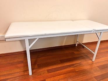 Salon, tibbi mebel: İşlənmiş, Masaj kuşetkası, Qatlanmayan, rəng - Ağ — 2