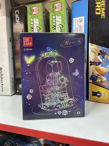 букет роза: Конструктор JIE STAR Rose, модель JJ9084 — декоративная сборная — 2