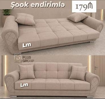 Диваны: Bej rəngli çevrilə bilən divan – Plus Group dizaynı - 3 yerlik rahat — 1