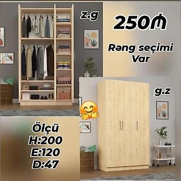 qarderob paltar dolabi: Dolab yeni qarderob paltar dolabı güzgüsüz — 1