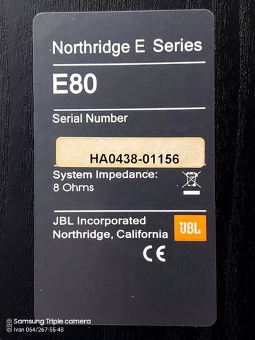 Zvučnici i stereo sistemi: JBL Northridge E80 podnostojeće Hi‑Fi zvučne kutije (par) - — 6