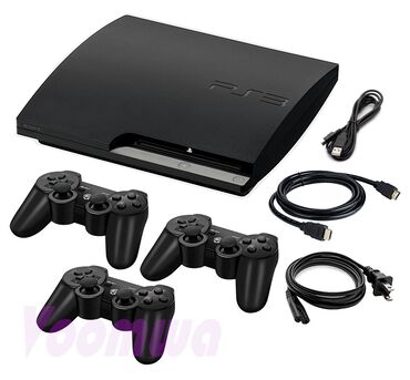 PS3 (Sony PlayStation 3): 320 GB yaddaş✅ 43 Oyun var Tanınmış Oyunların hamısı Pes 2013 V11✅ Pes