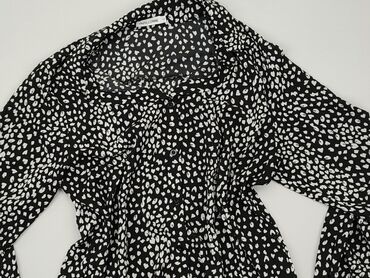 elegancka sukienki z bufiastymi rękawami: Shirt, L (EU 40), condition - Perfect