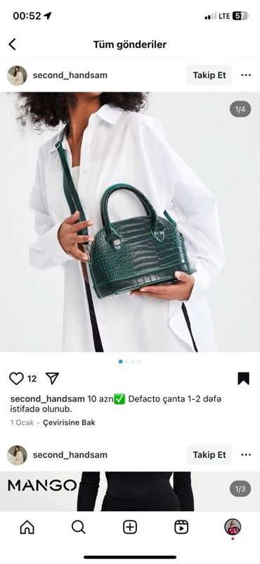 Çantalar: 10 azn
