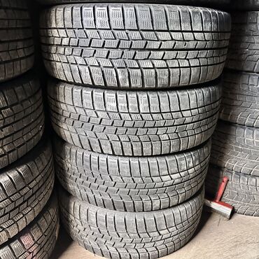 тойота алех: Шины 225 / 55 / R 17, Зима, Б/у, Комплект, Легковые, Япония, GoodYear