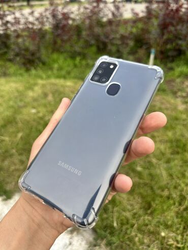 Samsung: Samsung Galaxy A21S, Колдонулган, 64 ГБ, түсү - Кара, 2 SIM