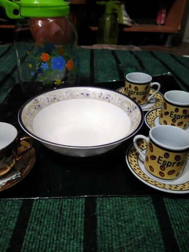 Наборы посуды: Набор посуды для сервировки стола, стекло/фарфор. В комплекте: - — 10