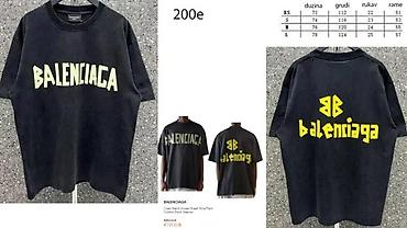 Majice: Men's T-shirt Balenciaga, bоја - Siva — 7