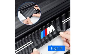 Tuning oprema: Stikeri za prag automobila - karbon BMW M. Set od 4 nalepnice za prag — 3