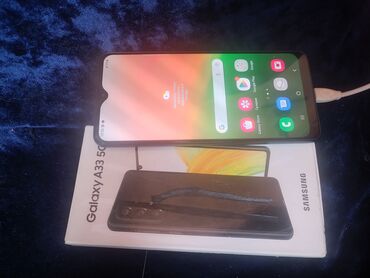 телефон самсунг 51: Samsung Galaxy A33 5G, Б/у, 128 ГБ, цвет - Черный, 2 SIM