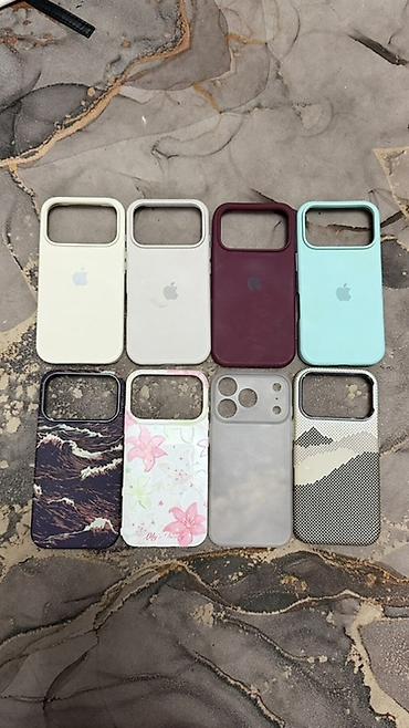 Чехлы на IPhone 17 pro. Все 8шт за 1200с. Из них 2 карбоновых