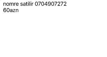 nomre nar: Mobil nömrə satılır: 0704907272 Qiymət: 60 AZN - Operator: 070 — 1