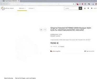 Adapteri i punjači za laptop: Originalni mrežni adapter ICY0 - Izlaz: 9,6 V DC, 0,3 A (300 mA) - — 7