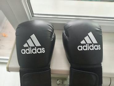 Перчатки: Боксерские перчатки adidas, черные - Назначение: тренировки по боксу — 2