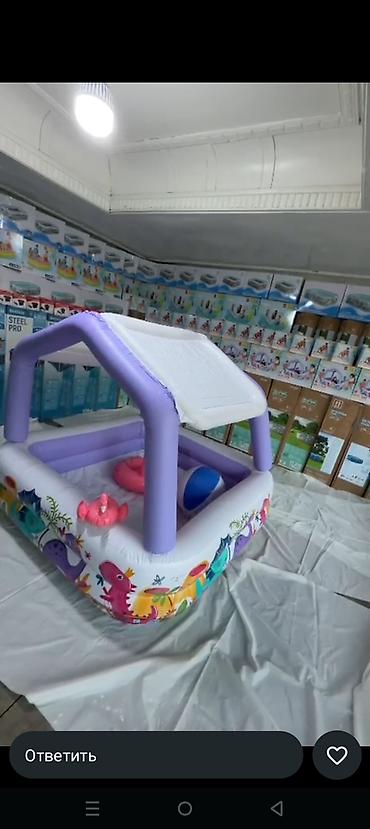 Бассейны: Каркасный прямоугольный бассейн Intex - Размеры: 300 × 200 × 75 см - — 20