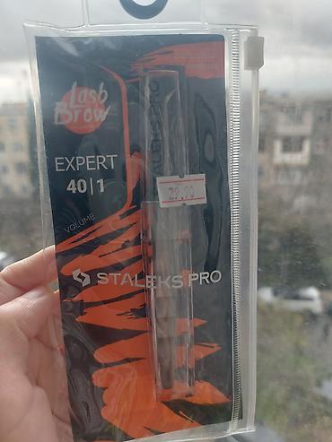 Digər: Staleks Pro Lash&Brow Expert 40/1 – peşəkar qaş üçün pinset - — 1