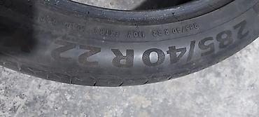 continental: Шины 285 / 40 / R 22, Лето, Б/у, Комплект, Легковые, Чехия, Continental — 3