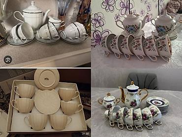 sud separatoru: Çay dəsti, rəng - Ağ, Farfor — 1