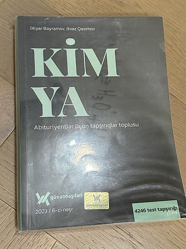 Məhsul: “Kimya – Abituriyentlər üçün tapşırıqlar toplusu” Müəlliflər