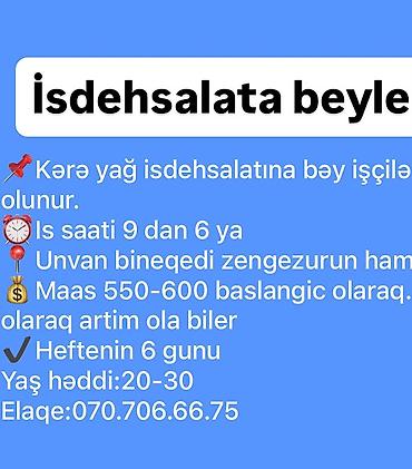 ev temizliği günlük: Qabyuyan tələb olunur, Gündəlik ödəniş, İstənilən yaş — 10