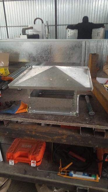 Установка вытяжек и вентиляции: Оцинкованные воздуховодные зонты/колпаки для приточно‑вытяжной — 18