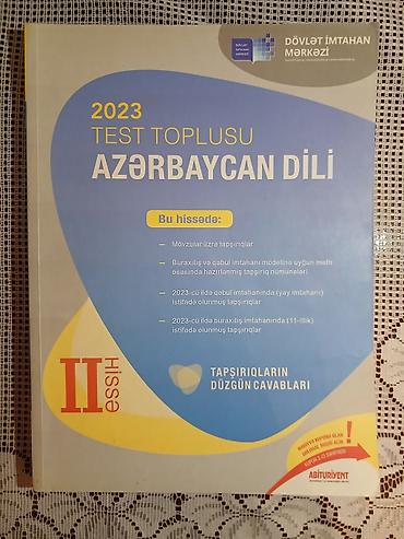 Testlər: Məhsul: “2023 Test Toplusu – Azərbaycan dili” (DİM), 2 hissəlik dəst — 2