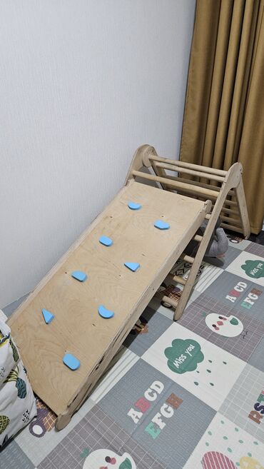 детские машинки бу: Треугольник Пиклер Монтессори складной с горкой для ребёнка от года и