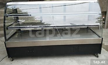 Soyuducu avadanlığı: Vitrin soyuducusu – 2 metr - Ölçü: 2 m uzunluq - Şüşə ön panel, qövs — 1
