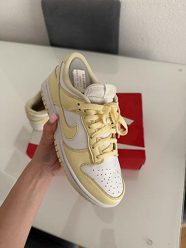 sport: Nike Dunk Low – pastel žuta/bele patike - Model: Nike Dunk Low - — 2