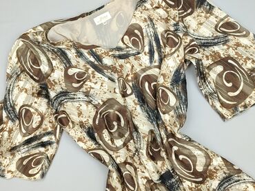 sukienki swing plus size: Women's blouse, size 5XL (EU 50)
