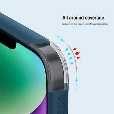 Maske i futrole za telefone: Maska Nillkin Scrub Pro za iPhone 15 6.1 (sa otvorom za logo) plava — 7