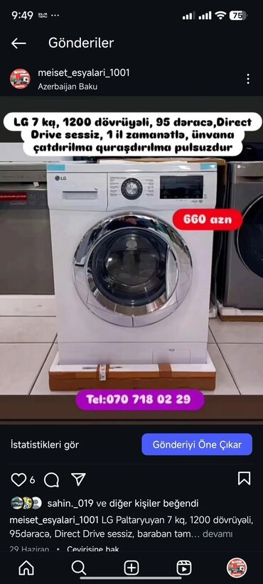 Paltaryuyan maşınlar: Paltaryuyan Anbardan satiş.Qimətlər aşagida qeyd olunub.Ünvana — 85