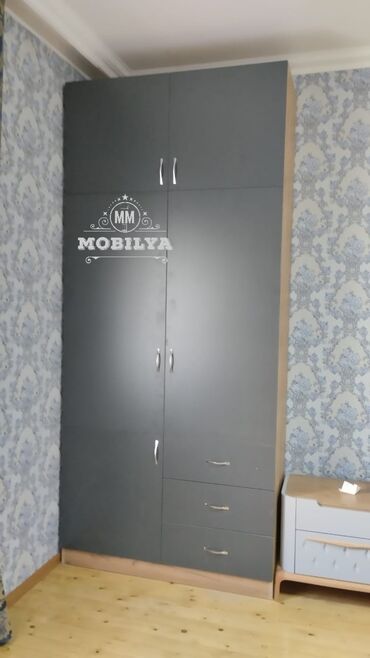 sfaner modelleri: Гардеробный шкаф, Новый, 2 двери, Распашной, Прямой шкаф, Азербайджан