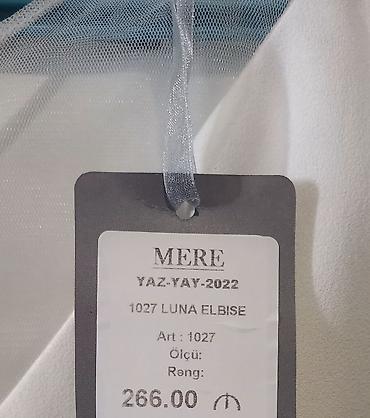 qol satlar: MERE 1027 LUNA ELBİSE – zərif ağ rəngli ziyafət paltarı Qiymət — 2