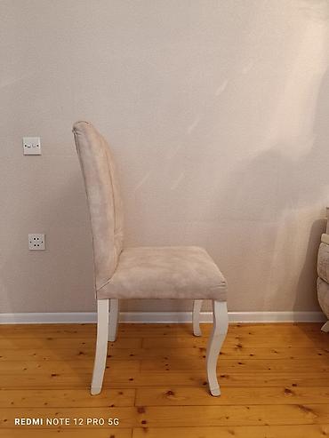 isgene: Qonaq otağı üçün, İşlənmiş, Qatlanmayan, rəng - Bej Stul — 3
