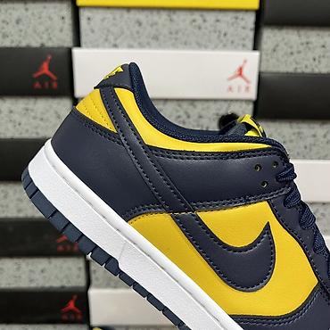 Кроссовки и спортивная обувь: Nike Dunk Low Retro “Midnight Navy/Varsity Maize” - Классическая — 5