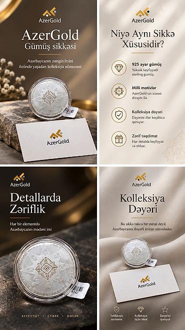 AzerGold Gümüş sikkəsi – Azərbaycanın zəngin irsini özündə yaşadan