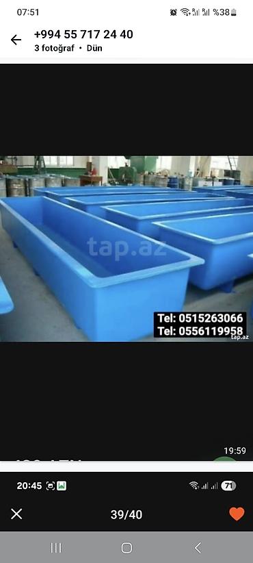 Baklar və çənlər: Bak, Plastik — 10