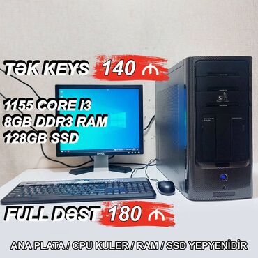 Masaüstü kompüterlər və iş stansiyaları: Ofis üçün Kompüterlər "Super Power DDR3 H61 1155 Core i3 2130” ⭐Tək