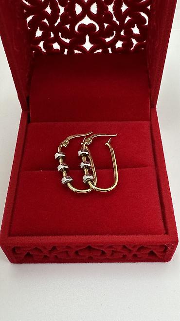 Серьги: Серьги, Проба 585, Без вставки, Женские, Винтажный стиль, Новый — 3